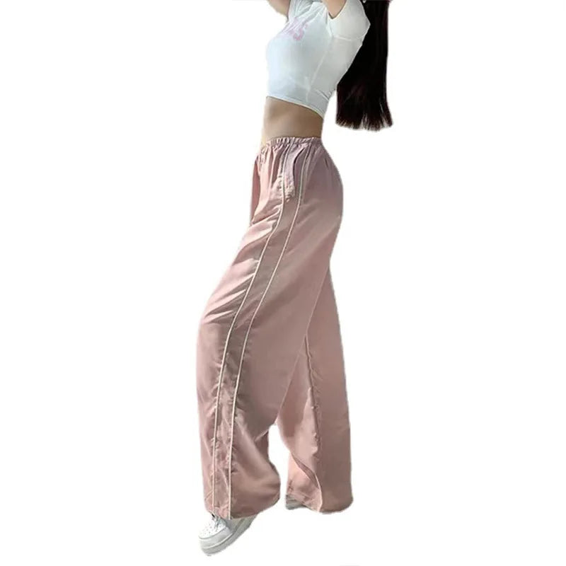 מכנסי קארגו רחבים בסגנון וינטג Y2K