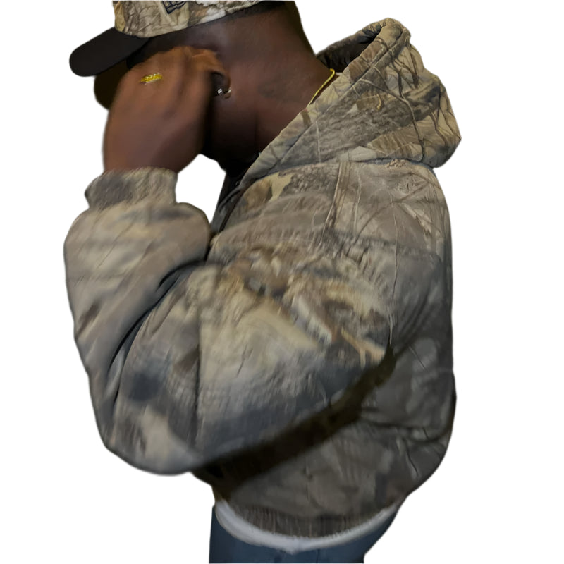 קפוצ׳ון יוניסקס קמופלאז׳ בסגנון streetwear